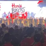 Proses Deklarasi Komunitas Motor Honda di Event Honda Bikers Day 2025 di Lapang Yonif 303 Cibuluh