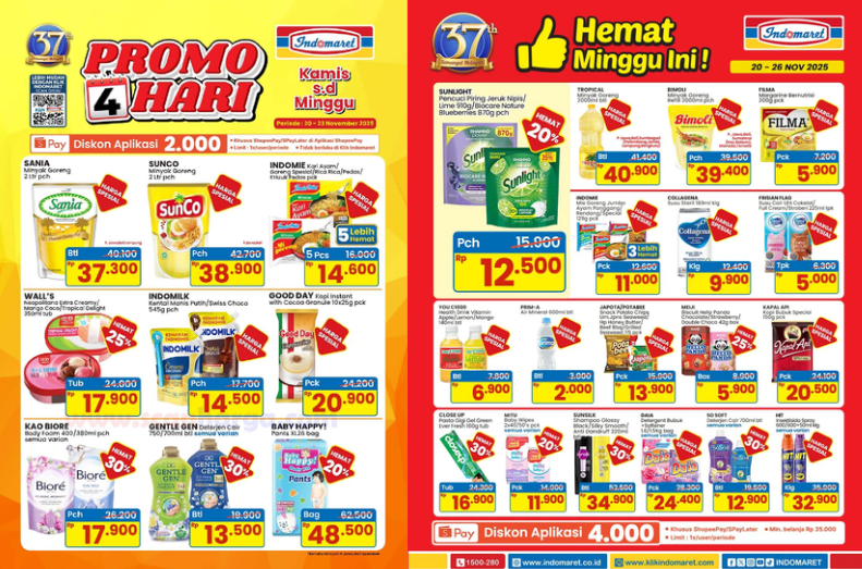 Promo JSM Indomaret Minggu Ini, 20–26 November 2025: Banyak Diskon dari Bahan Pokok sampai Body Care promo jsm indomaret