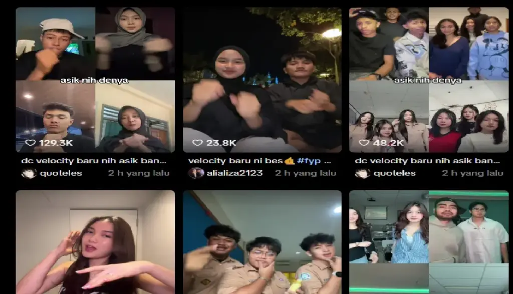 velocity trend terbaru