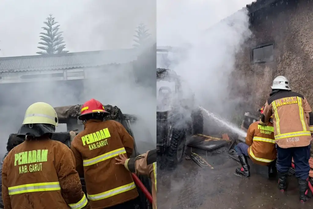 Listrik Korslet Diduga Penyebab Kebakaran Bengkel di Garut, Dua Orang Tewas Listrik Korslet Diduga Penyebab Kebakaran Bengkel di Garut, Dua Orang Tewas. (Istimewa)