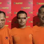 Tiga orang pelaku perusakan Kebun Teh di Cikajang, Garut. (Istimewa)