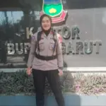 Ipda Marlina, Kanit Gakkum Satlantas Polres Garut saat ditunjuk menjadi Komandan Upacara Peringatan Hari Ibu