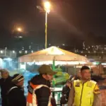 Pelaksanaan patroli malam di area wisata Pasirwangi Garut. (Istimewa)