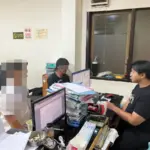 Seorang Pria asal Cintarama, Banyuresmi, Garut sedang dilakukan pemeriksaan oleh pihak kepolisian