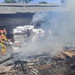 Gudang Pakan Ayam Hangus Terbakar di Malangbong Garut, Kerugian Capai Rp35 Juta. (Istimewa)