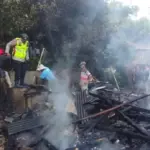 Kebakaran Rumah Panggung di Pasirwaru Garut, Satu Lansia Meninggal Dunia.(Ist)
