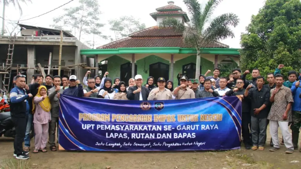 Peringati Hari Kemenimipas ke-1, UPT Pemasyarakatan se-Garut Raya Bangun Jalan 4,2 KM di Talagawangi istimewa
