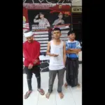 Tiga orang warga Garut yang terjebak bencana di Aceh. (Tangkapan layar video yang beredar)