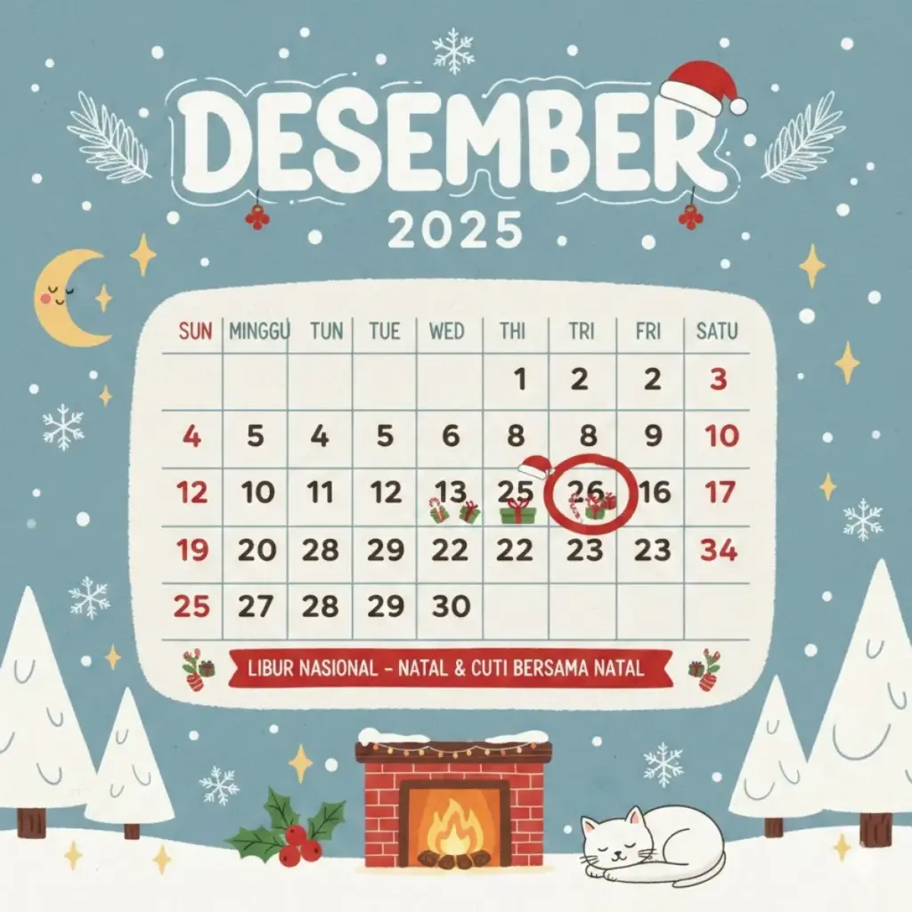 tanggal merah desember 2025