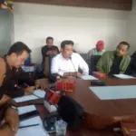Sejumlah aktivis melakukan kajian program Makan Bergizi Gratis (MBG) di DPRD Garut Komisi II pada Rabu (10/12)