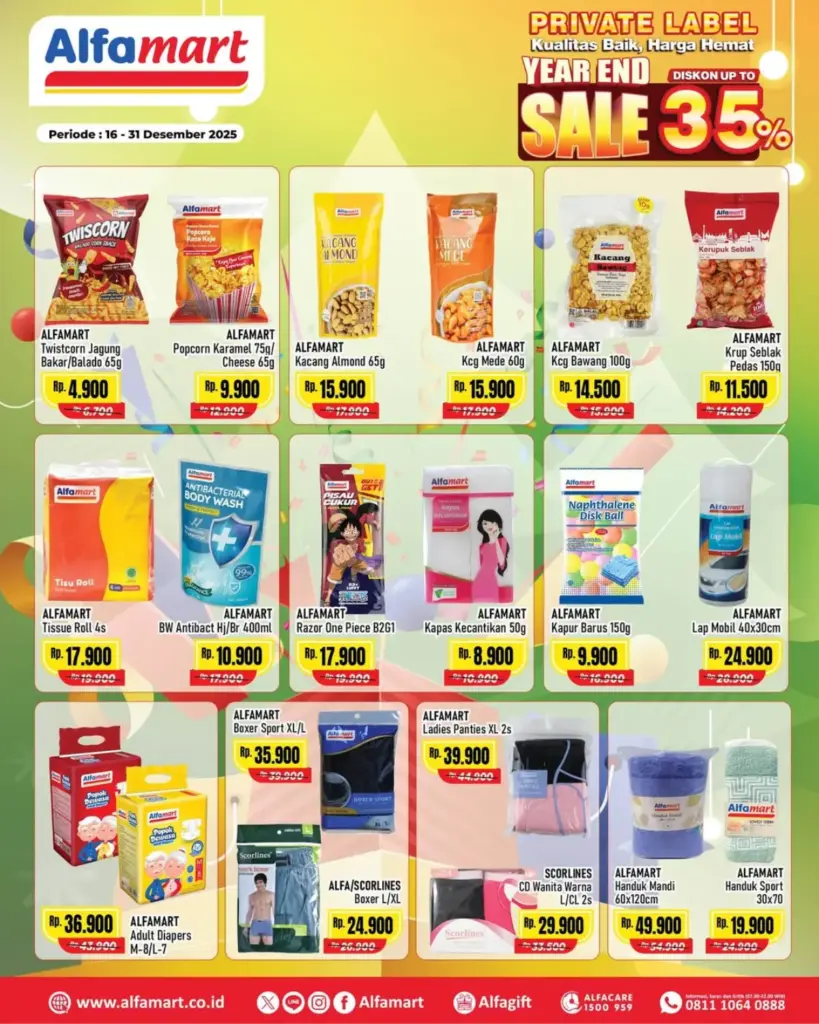 Promo Alfamart Hari Ini Rabu 17 Desember 2025: Diskon hingga 35 Persen, Cek Tips dan Caranya Disini Promo Alfamart Hari Ini Rabu 17 Desember 2025: Diskon hingga 35 Persen, Cek Tips dan Caranya Disini