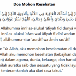 doa memohon kesembuhan
