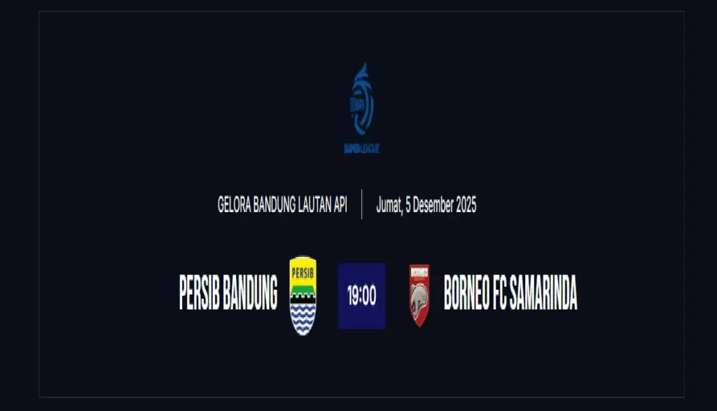 jadwal pertandingan persib bandung