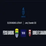 jadwal pertandingan persib bandung