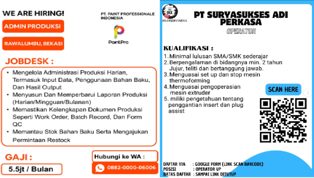 10 Lowongan Kerja Bekasi Terbaru Bulan Desember 2025 Berbagai Posisi lowongan kerja bekasi