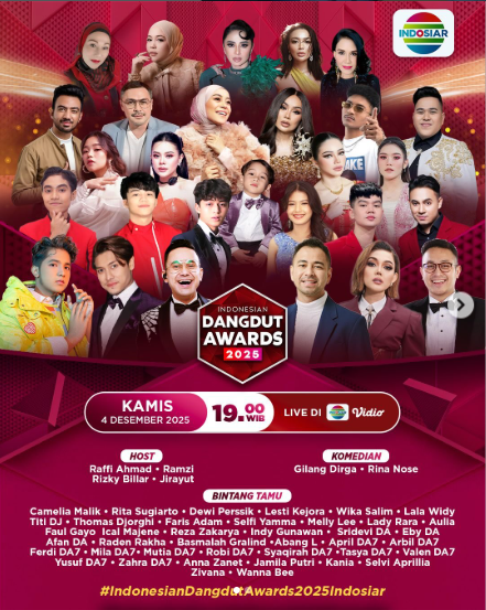 Indosiar Gelar Indonesian Dangdut Awards 2025: Intip Keseruan Acara dan Deretan Para Pemenang pemenang Indonesia dangdut awards 2025