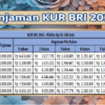 pinjaman kur bri 2025