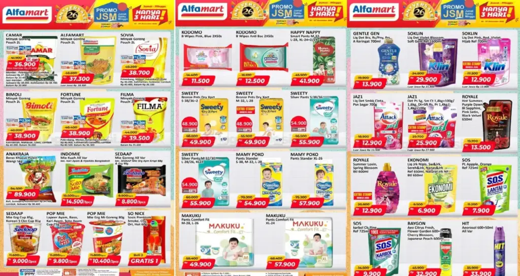 Update Promo JSM Alfamart 5 - 7 Desember 2025: Kebutuhan Rumah Tangga hingga Perawatan dan Kecantikan promo jsm alfamart
