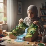 prompt ai foto miniatur