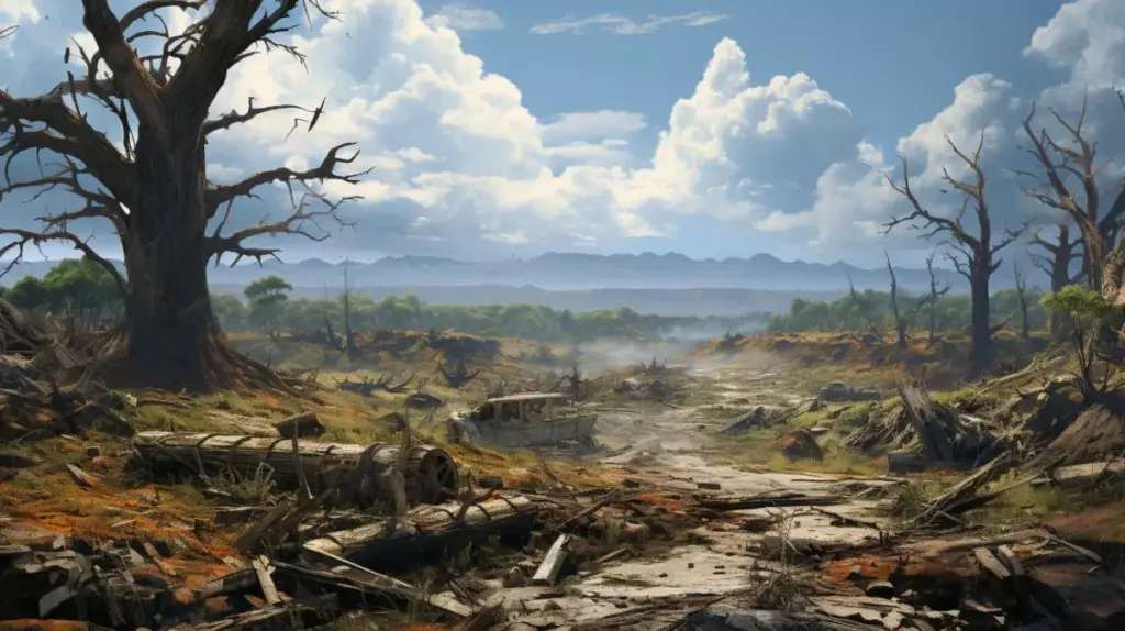 Kerusakan Lingkungan: Masalah Alam atau Ulah Manusia? Dampak Kerusakan Alam Bagi Kehidupan ( Ilustrasi AI)