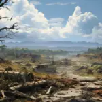 Dampak Kerusakan Alam Bagi Kehidupan ( Ilustrasi AI)