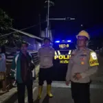 Hujan Deras Picu Luapan Sungai, Polsek Cikelet Turun Lakukan Mitigasi. (Istimewa)