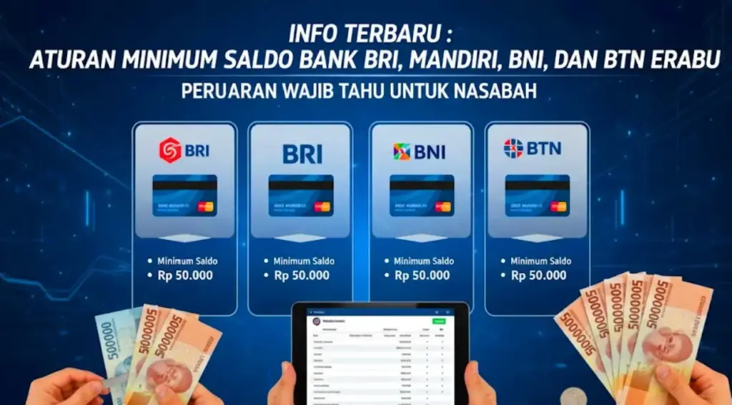 Awas Biaya Admin! Simak Ketentuan Saldo Minimum Bank Mandiri, BRI, dan BNI istimewa