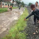 Lokasi korban terlintas kereta api. (Istimewa)