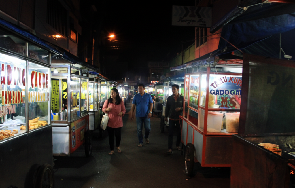 Lokasi pasar ceplak yang menyediakan berbagai kuliner di pusat kota Garut. (Foto: Rizki Peratami/radargarut.id