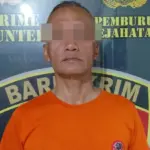 pelaku pemukulan memakai gagang cangkul berhasil diamankan polisi.(istimewa)