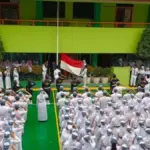 pagi ceria dan upacara bendera
