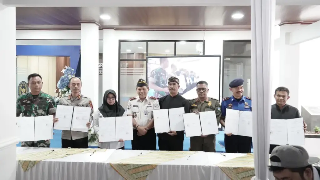 Kalapas Garut Teken PKS dengan APH dan Pemda Garut