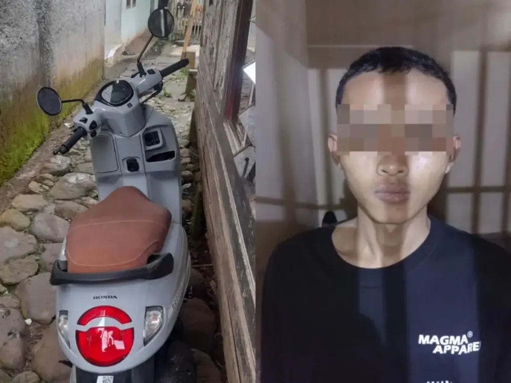 Aksi Curanmor di Malangbong Digagalkan Warga, Satu Pelaku Diamankan Polisi istimewa