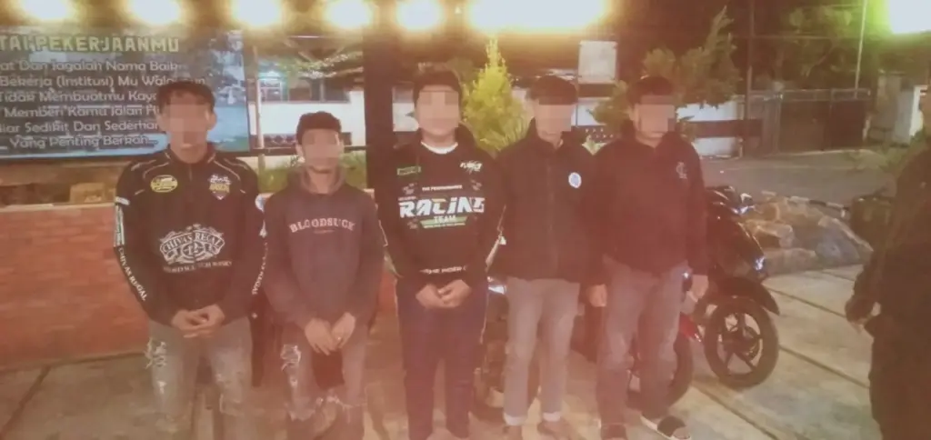 Polsek Wanaraja Bubarkan Aksi Balap Liar di Jalan Sawah Lega, 5 Motor Modifikasi Racing Diamankan (Istimewa)
