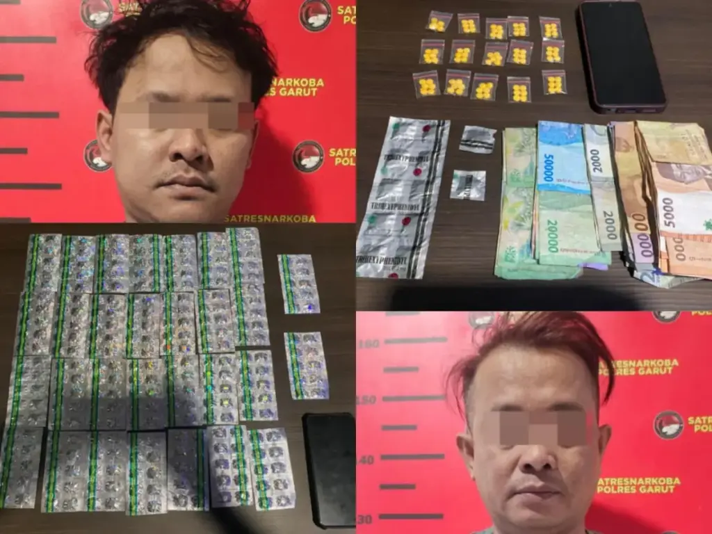 Peredaran Obat Terlarang di Garut Dibongkar Lagi, 2 Pria Diamankan Polisi istimewa