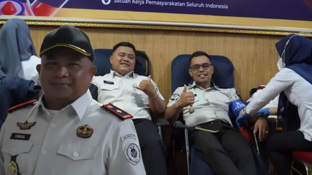 Sambut HBP ke-62, Rutan, Lapas, dan Bapas Garut Gelar Donor Darah Bersama PMI istimewa