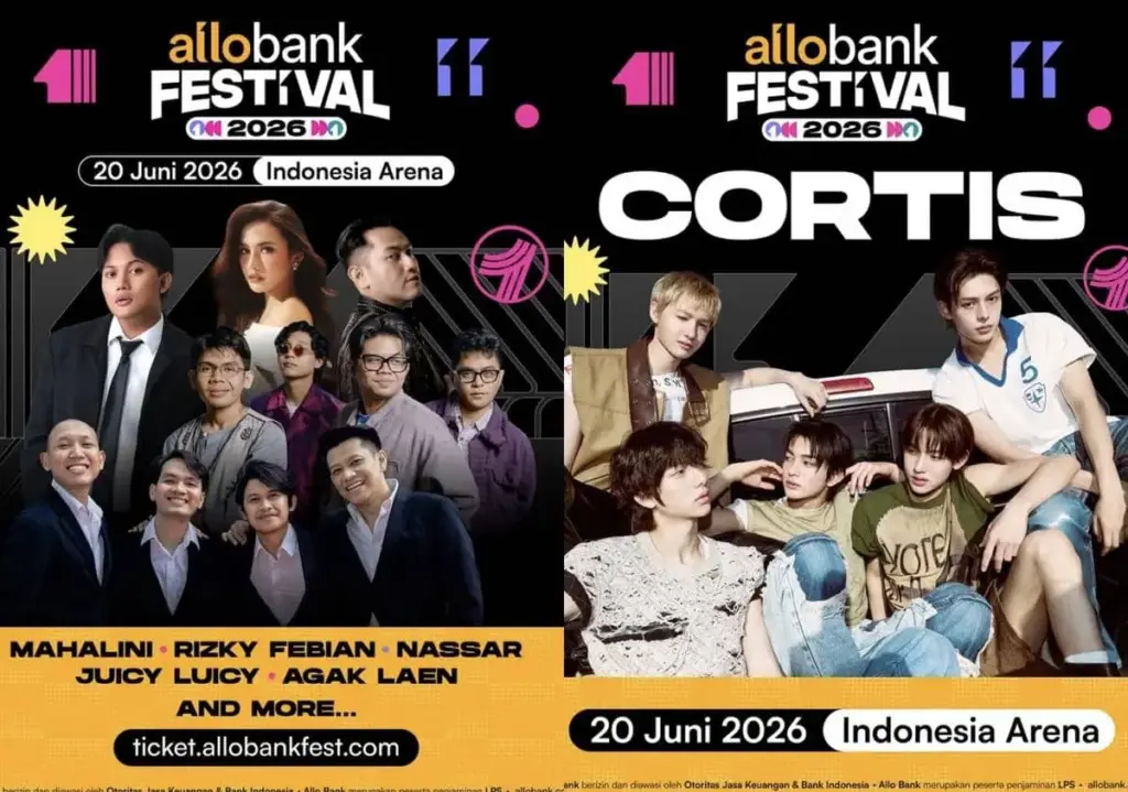 CORTIS Jadi Headliner Sampai Agak Laen Bawa Tawa: Lineup Allo Bank Festival 2026 (Istimewa)