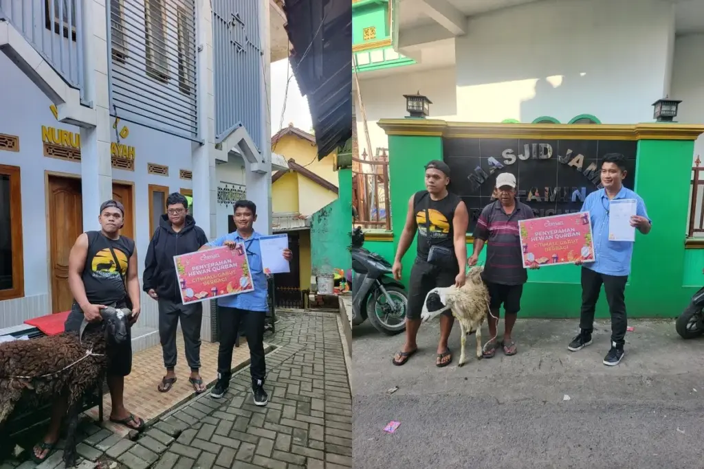 Rayakan Idul Adha, Citimall Garut Bagikan Hewan Kurban untuk Masyarakat Sekitar Feri/Radar Garut