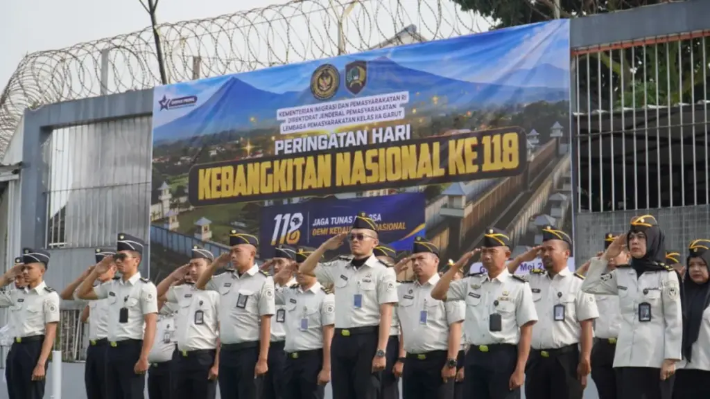 Semangat Kebangkitan Nasional Menggema di Garut Raya, UPT Pemasyarakatan Gelar Upacara HARKITNAS ke-118 istimewa