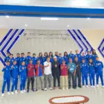 Pelepasan Tim Sepakbola Putri Asal Garut Bertanding di tingkat Nasional Mewakili Jabar. (Rizka/Radar Garut)