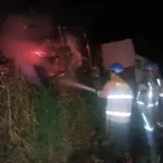 Gudang Produksi Terbakar Api di Kecamatan Malangbong, Garut. (Istimewa)