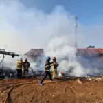 Kebakaran Kandang Ayam di Kecamatan Samarang Garut. (Istimewa)