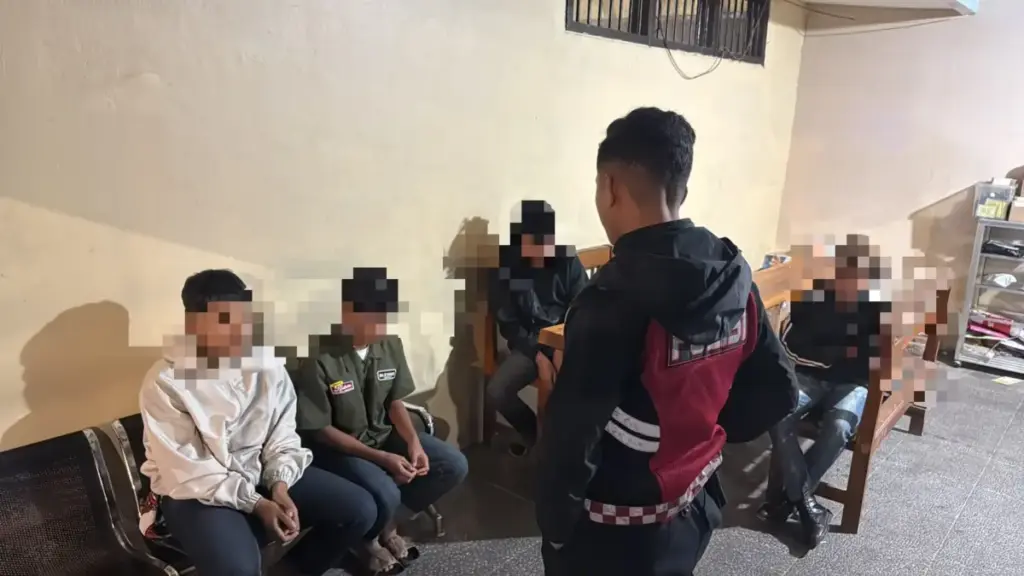 Empat Pemuda Digiring ke Mapolres Usai Pesta Miras Istimewa