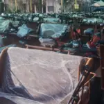 250 Becak Listrik sudah tiba di Pendopo Garut. (Ale/Radar Garut)