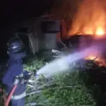 Sebuah Kandang Ayam Hangus Terbakar Api di Kecamatan Singajaya, Kabupaten Garut. (Istimewa)