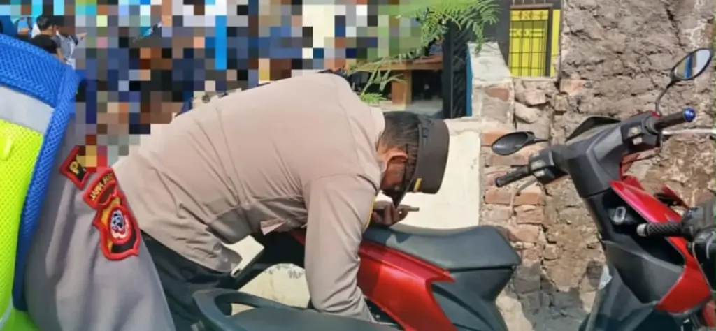 Polsek Bungbulang Tertibkan Siswa Dengan Knalpot Brong, Sembilan Unit Kendaraan Berhasil Diamankan (Istimewa)