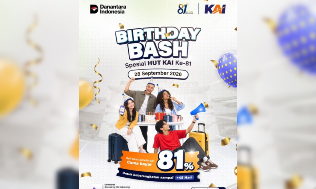 Tiket Kereta Api Diskon Sampai 81 Persen, Ini Syarat dan Cara Belinya! (Istimewa)