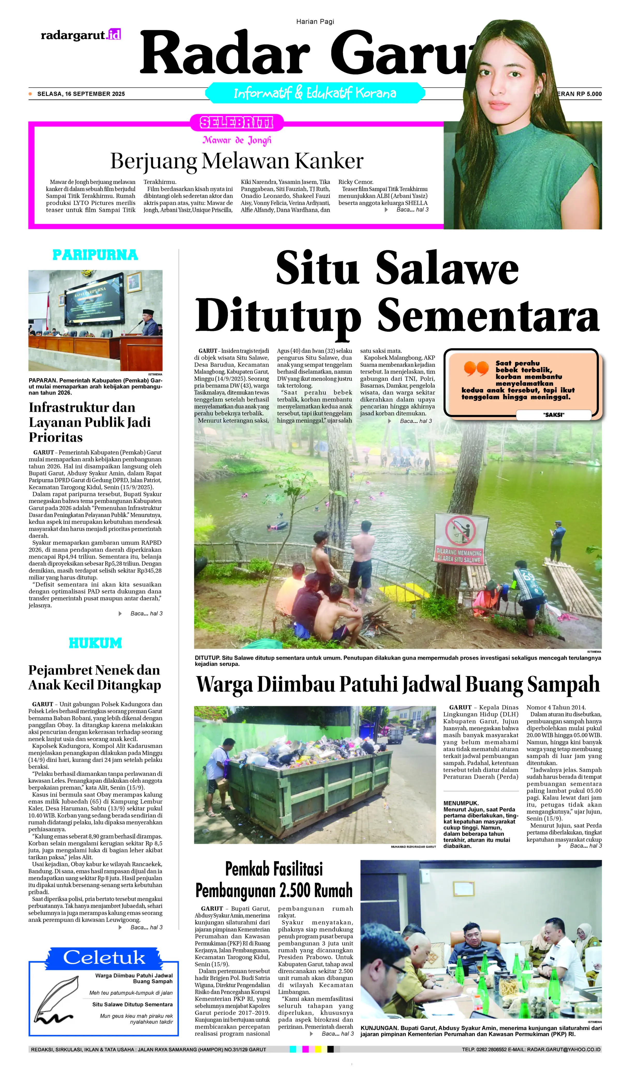 SELASA, 16 SEPTEMBER 1 HL
