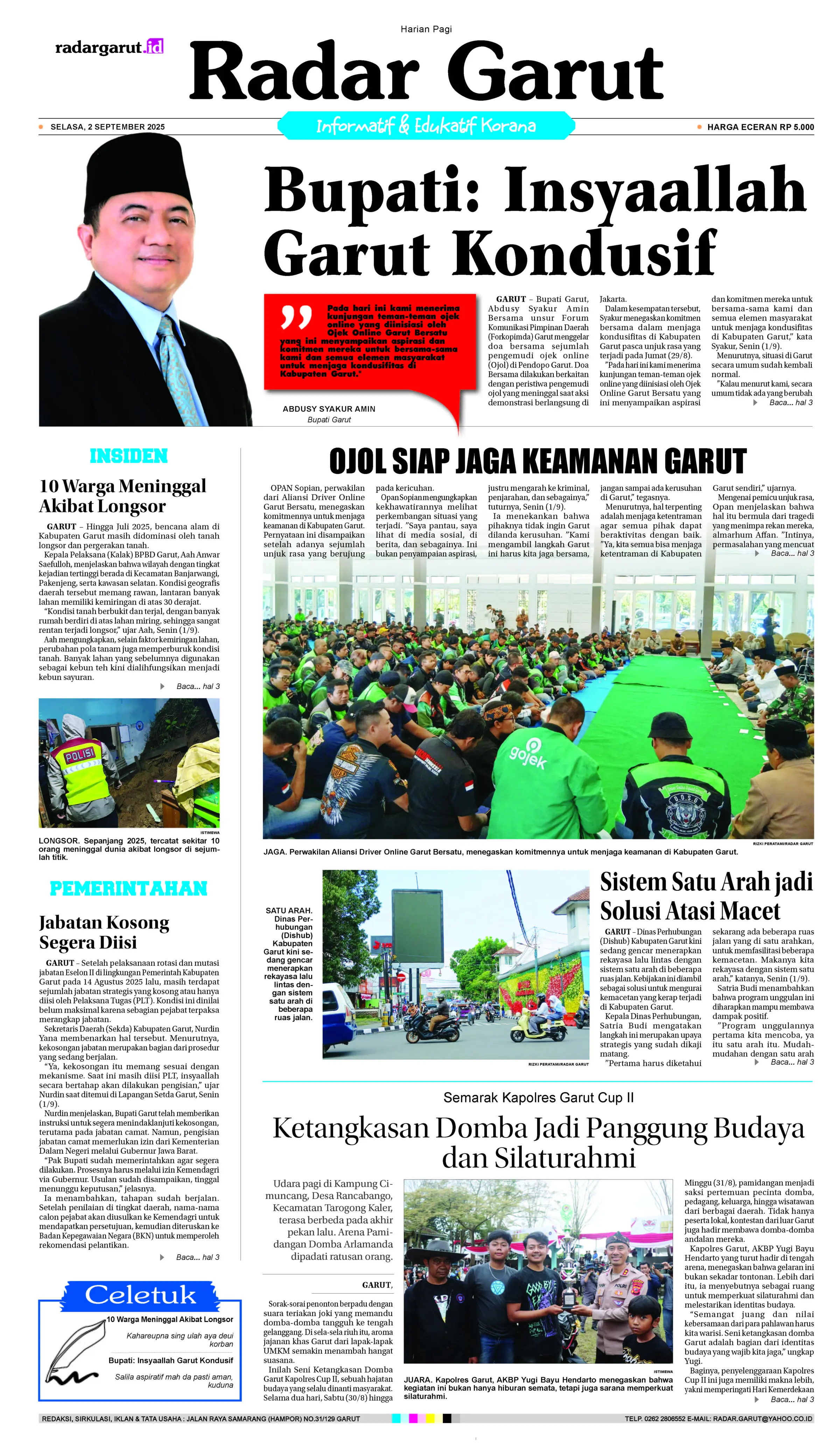 SELASA, 2 SEPTEMBER 1 HL