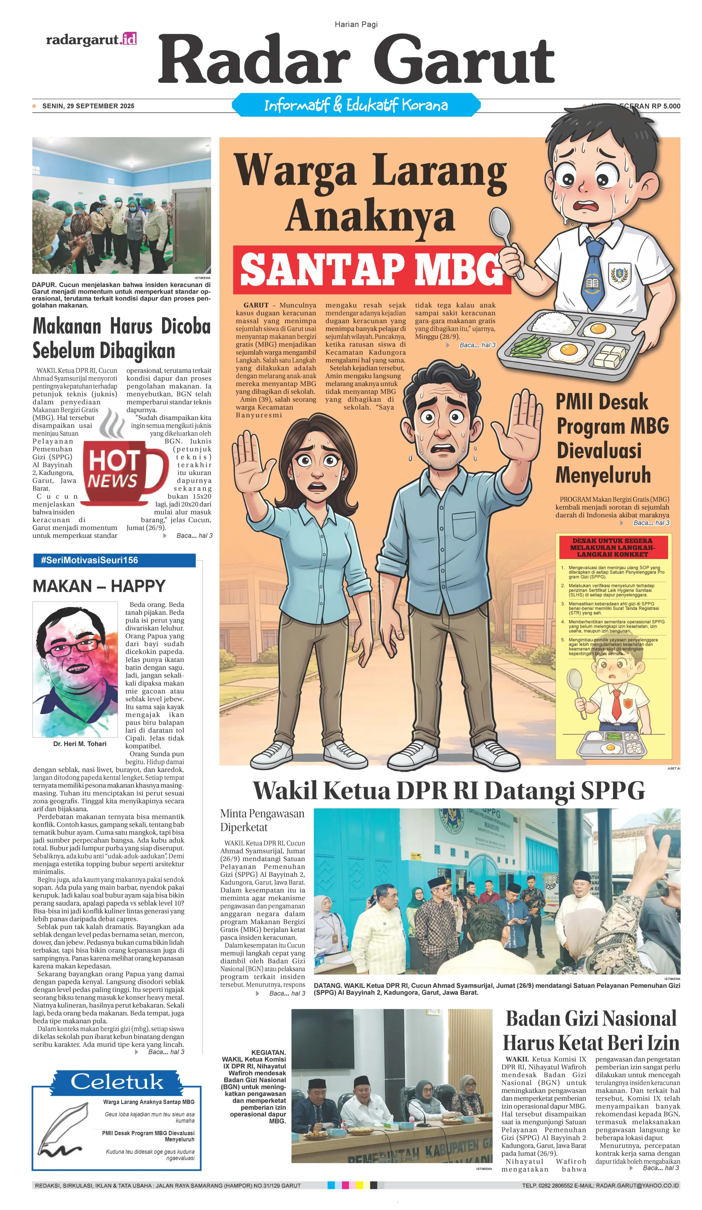 SENIN, 29 SEPTEMBER 1 HL